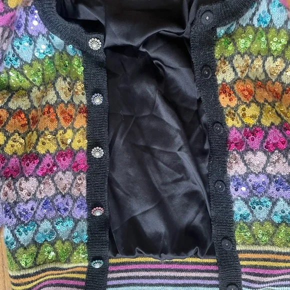 Marc Jacobs Hearts and Sequin Embellished Cardigan - Picture 10 of 14